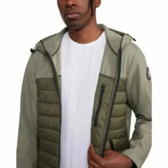 Hurley Men's Windbreaker Softshell Quilted Wind Resistant Fabric Jacket - Picture 1 of 5